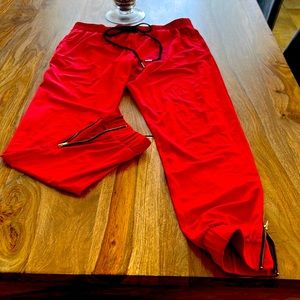 Zyia red pants never worn large